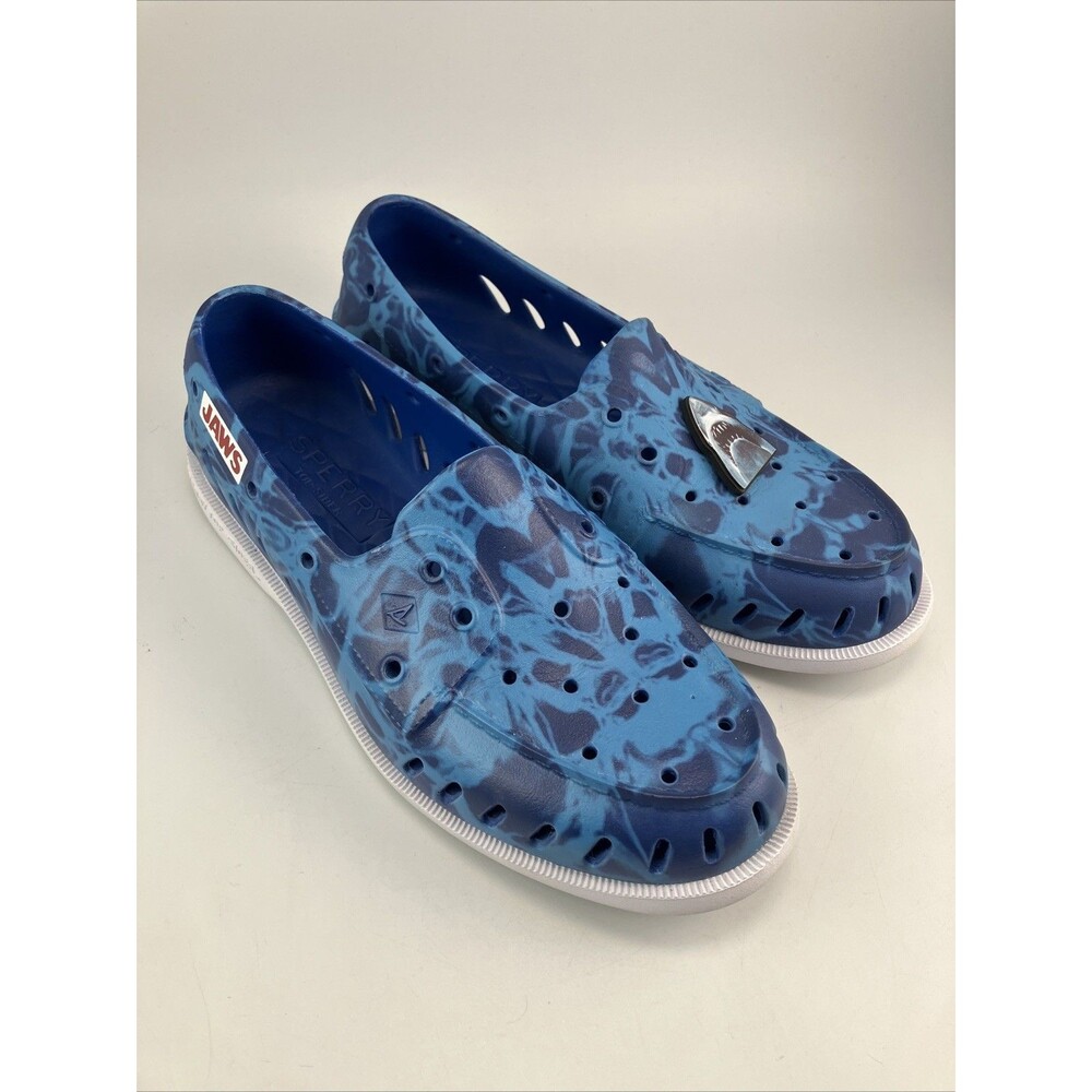 Sperry X Jaws Authentic Original Float Loafers Mens 9 Lightweight EVA Blue